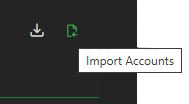 Account tab import accounts icon
