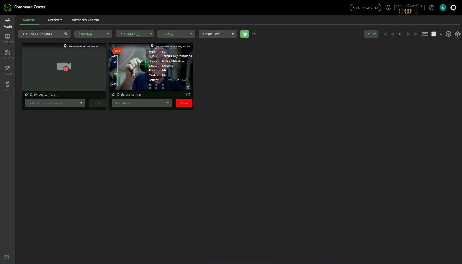 Source view options - Block view selection