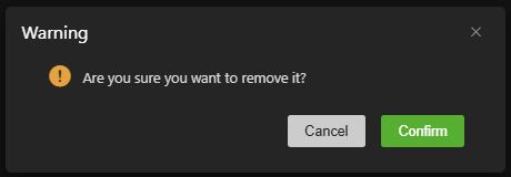 Bearer Token removal message