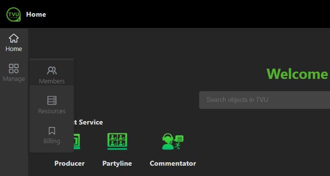 Manage - Members tab