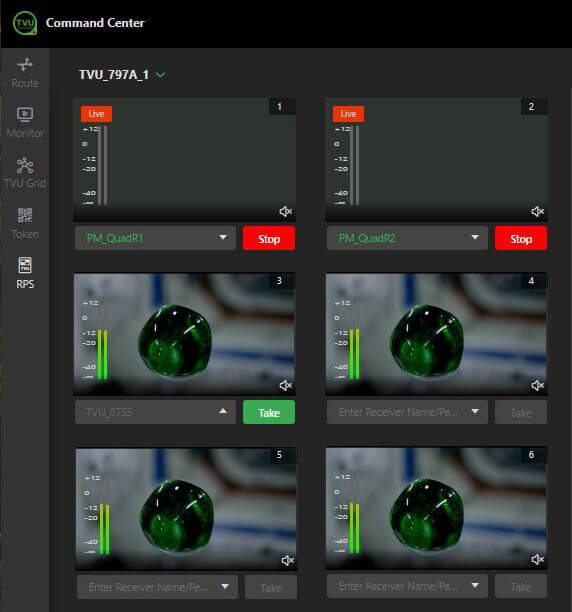 Video inputs - going Live