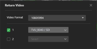 Return Video enablement