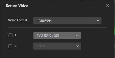 return video settings