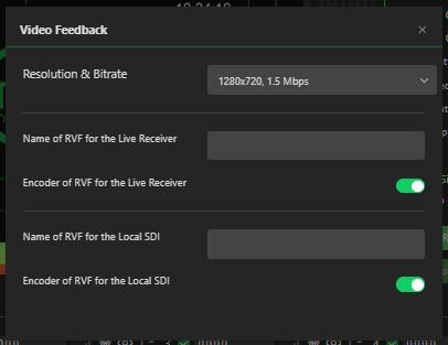 video feedback window