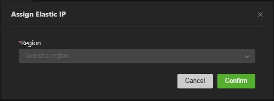 Assign Elastic IP window