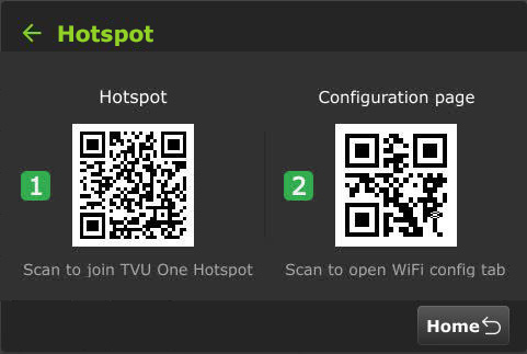 Hotspot qr code