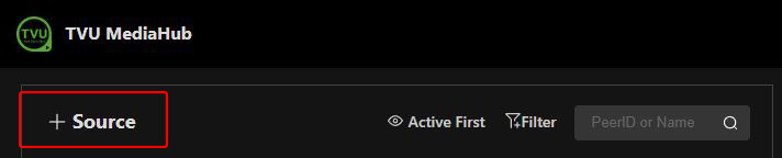 MediaHub interface add source