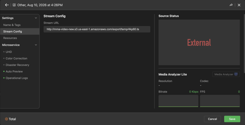 P11_URL Source configuration window example