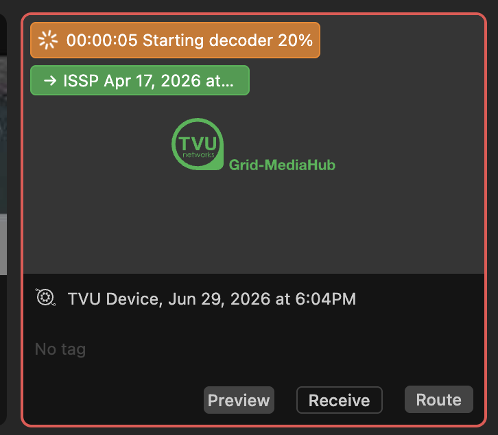 P30_Source spinning up notification - Source panel