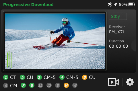 Progressive Download default standby