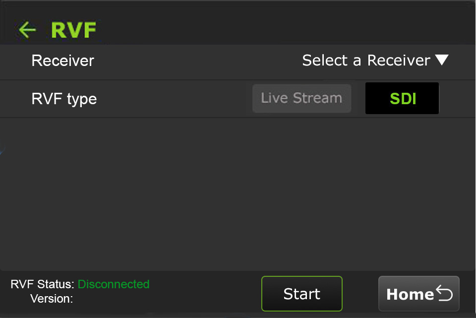 Return Video RVF configuration