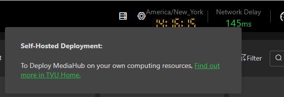 Self hosted resources message