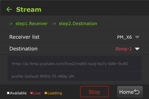 Stream screen