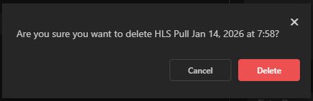 destination removal confirmation message