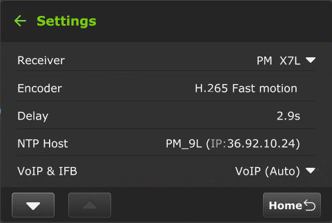 setting config menu