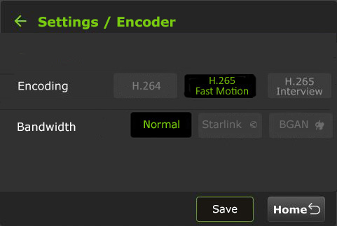 setting encoder
