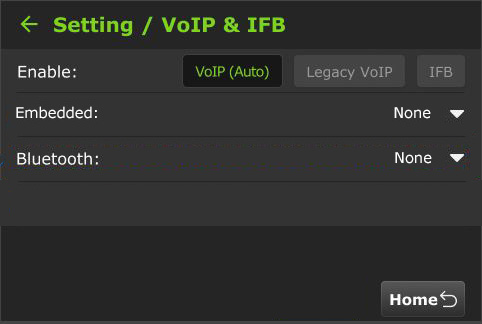 config voip and IFB settings