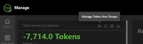 Manage Token User Group icon