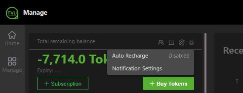 billing settings menu